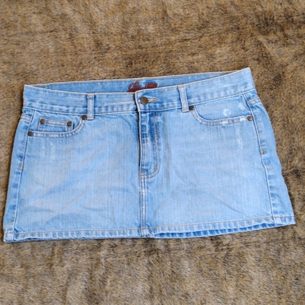 LILU Denim Mini Skirt Junior 13